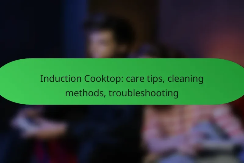 Induction Cooktop: care tips, cleaning methods, troubleshooting