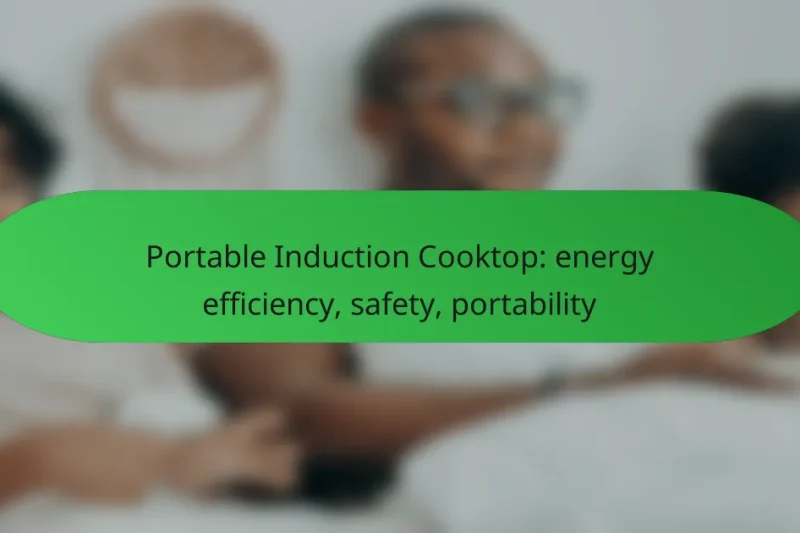 Portable Induction Cooktop: energy efficiency, safety, portability